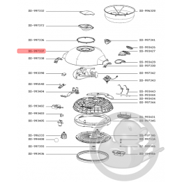 Couvercle supérieur robot cookeo touch Moulinex SS-997337