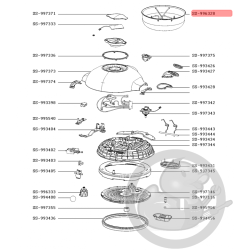 Panier vapeur robot cookeo Moulinex SS-996328 - Coin Pièces