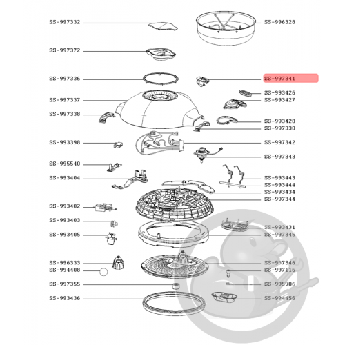 Soupape robot cookeo touch Moulinex SS-997341