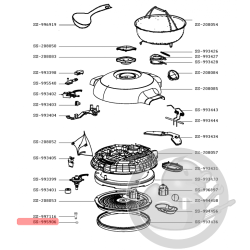 Joint soupape robot cookeo Moulinex SS-995906 - Coin Pièces