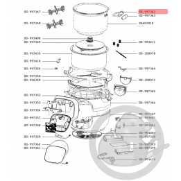 Poignée cuve robot cookeo touch Moulinex SS-997362