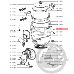 Thermostat + fil robot cookeo Moulinex SS-997364