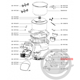 Support carte électronique robot cookeo Moulinex SS-997368