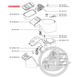 Cadran commande noir robot companion Moulinex MS-8030000746