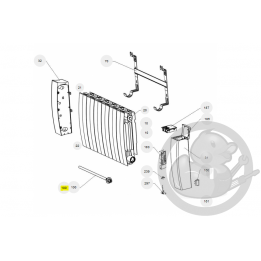 Résistance + joint 1000W bas radiateur Atlantic Thermor 086565