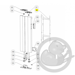 Support mural RFM3V 1500W radiateur Atlantic Thermor 098300