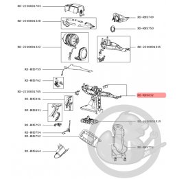 Boitier inférieur noir aspirateur X-pert Rowenta RS-RH5832