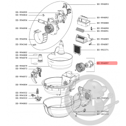 Moteur + hélice friteuse actifry Seb SS-994897