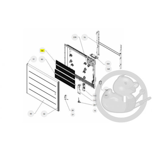 Corps de chauffe supérieur radiateur Atlantic Thermor 086416