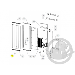 Façade + film chauffant ovation V 2000 radiateur Atlantic Thermor 097593