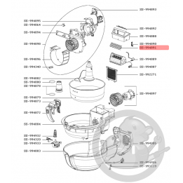 Grille résistance friteuse actifry Seb SS-994891