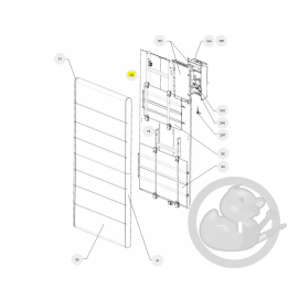 Support mural RAF4V 1500W blanc radiateur Atlantic Thermor 098312