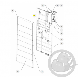 Support mural RAF4V 2000W blanc radiateur Atlantic Thermor 098313