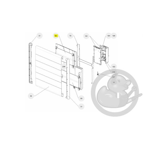 Résistance supérieure radiateur Atlantic Thermor 599077