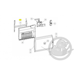 Support mural beige R4GB 1000W radiateur Atlantic Thermor 098188