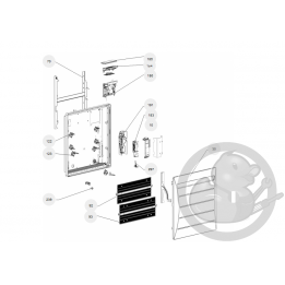 Façade blanche REG2 1250W radiateur Atlantic Thermor 097370