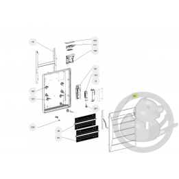 Façade blanche REG 500W radiateur Atlantic Thermor 097367