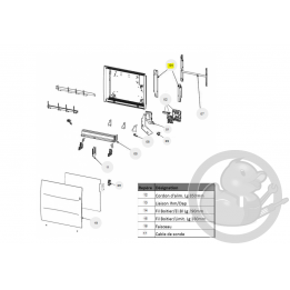 Entretoise SM RAD compact radiateur Atlantic Thermor 098567