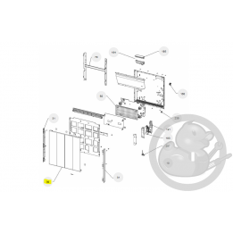 Façade kenya 3 H 1000W radiateur Atlantic Thermor 097656