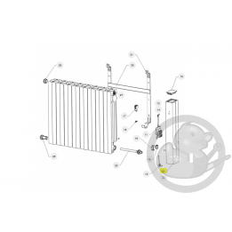 Joue droite seule radiateur Atlantic Thermor 091913