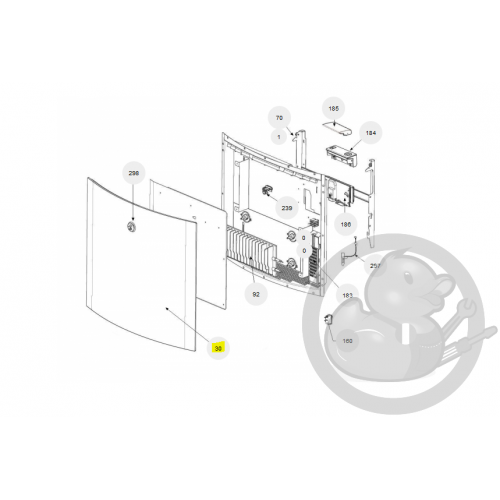 Façade R5G 2000W radiateur Atlantic Thermor 097400