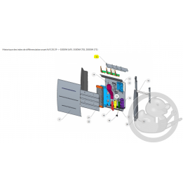 Grille supérieure 1500W radiateur Atlantic Thermor 097820