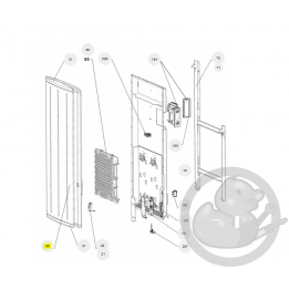 Façade bolero 2 digital V 1500W radiateur Sauter 097621