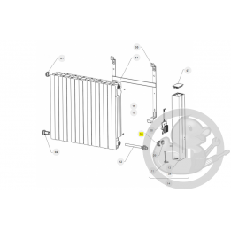 Support interrupteur radiateur Sauter 091663