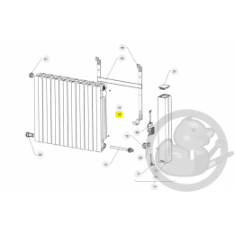 Faisceau alimentation L600 radiateur Sauter 083665