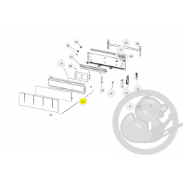 Façade + film chauffant 1500W radiateur Sauter 097770