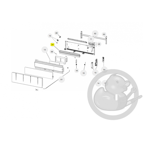 Corps de chauffe alu H 1500W radiateur Sauter 086530