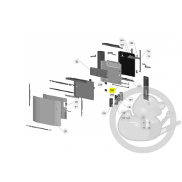 Réglette lumière proms H 1250W radiateur Atlantic Thermor 089138