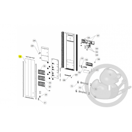 Façade divali vertical gris radiateur Atlantic Thermor 097844