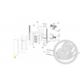 Façade verre 1000-2000W V blanc radiateur Atlantic Thermor 097898