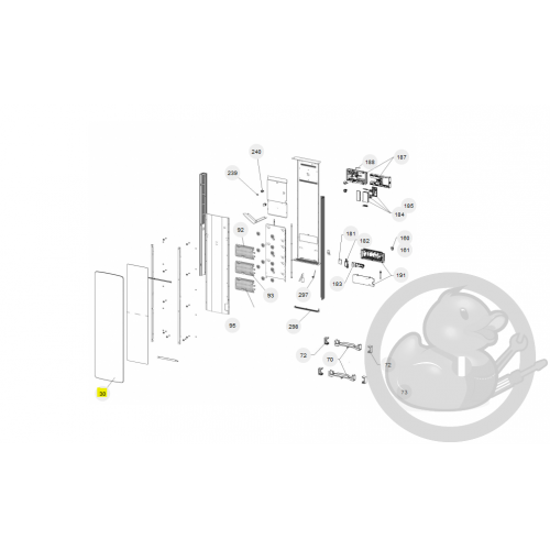 Façade verre 1000-2000W V blanc radiateur Atlantic Thermor 097898