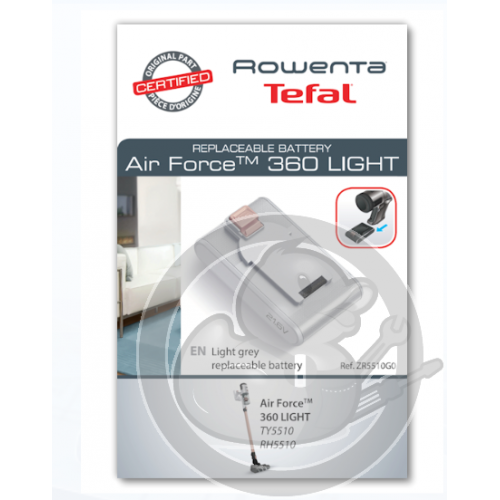 Batterie air force 360 light 21.6V aspirateur Rowenta ZR5510G0