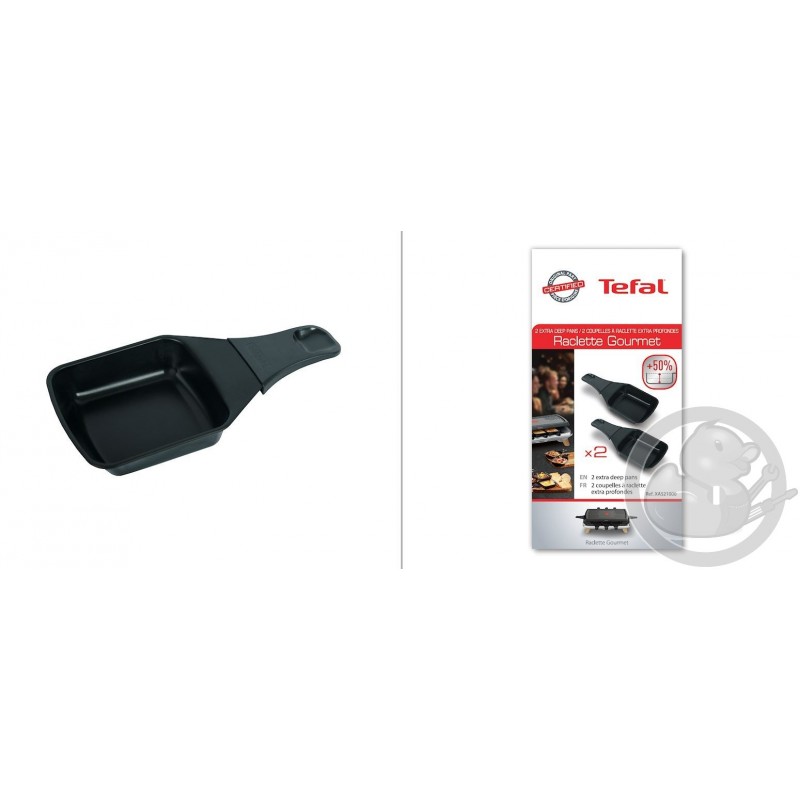 X2 Coupelles à raclette extra profondes Tefal XA521000 - Coin Pièces