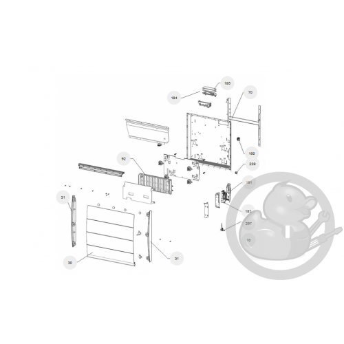 Façade calissia H 1500W radiateur Atlantic Thermor 097663