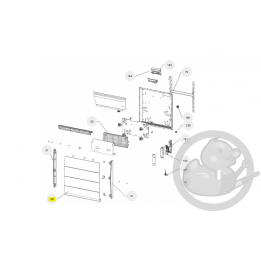 Façade calissia H 750W radiateur Atlantic Thermor 097660