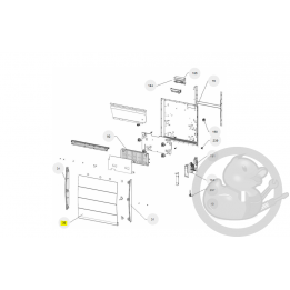 Façade calissia H 2000W radiateur Atlantic Thermor 097664