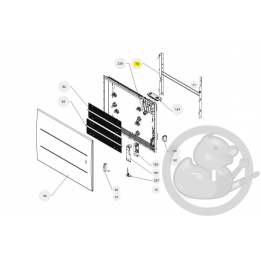 Support mural gris H 1500W radiateur Atlantic Thermor 098428