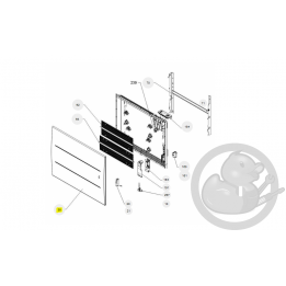 Façade 2000W H gris étoile radiateur Atlantic Thermor 097885