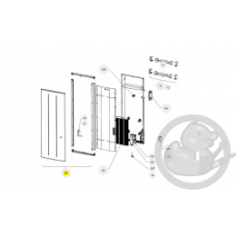 Façade 1500W V gris étoile radiateur Atlantic Thermor 097890