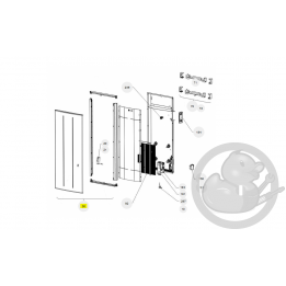 Façade 1000W V gris étoile radiateur Atlantic Thermor 097889