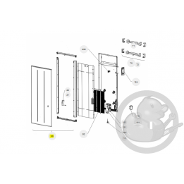 Façade 2000W V gris étoile radiateur Atlantic Thermor 097891