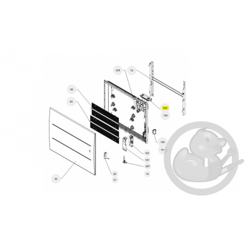 Boitier de commande digital atl radiateur Atlantic Thermor 087242