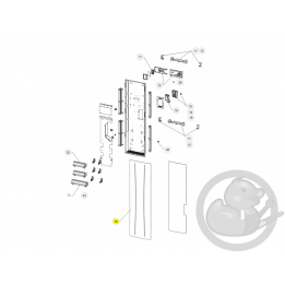 Façade RCV prog atl 1500W radiateur Atlantic Thermor 098591