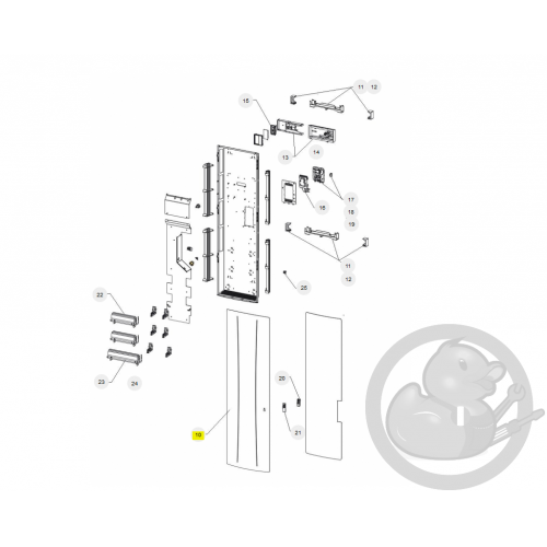 Façade rcv io atl 1500W radiateur Atlantic Thermor 098593