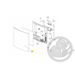 Façade + film alipsis équilibre 1500W radiateur Atlantic Thermor 097505