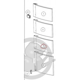 Caisson milieu bas Mat gauche Blanc sèche serviettes Atlantic 086503